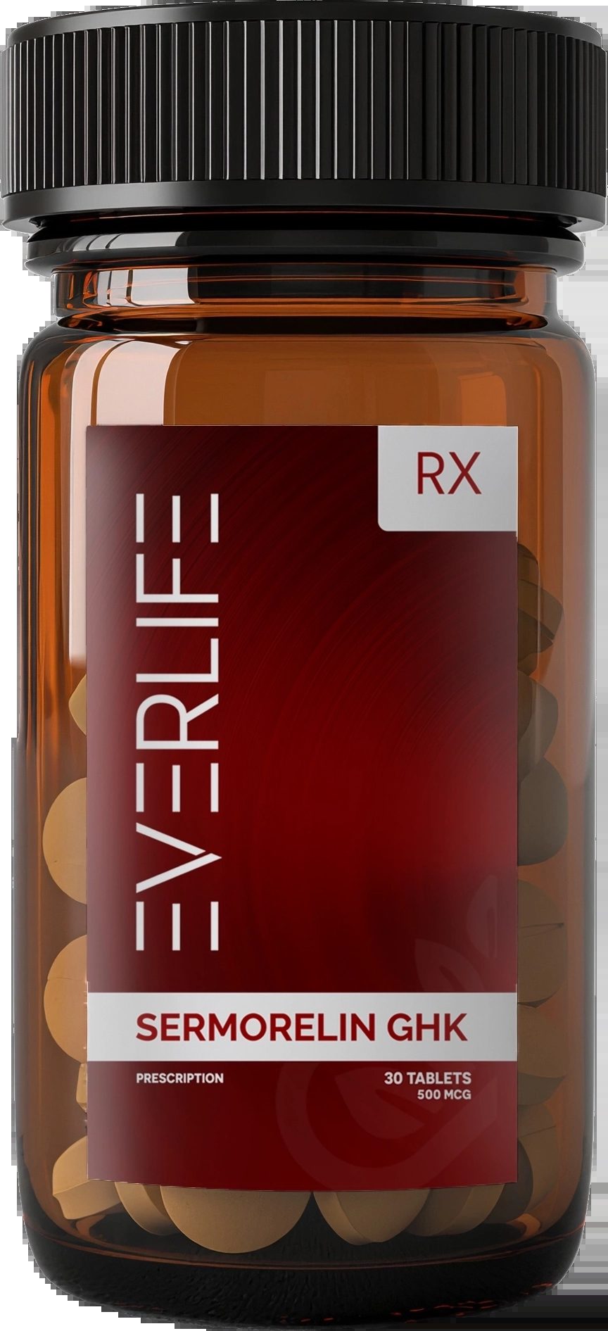 Everlife Sermorelin GHK 500 mcg sublingual tablets