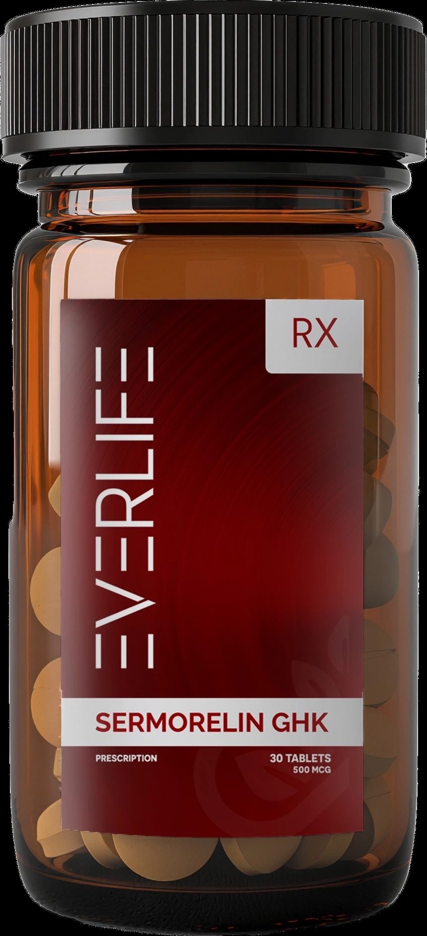 Everlife Sermorelin GHK 500 mcg sublingual tablets