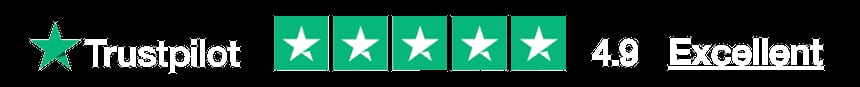 Rated 4.9 Excellent on Trustpilot