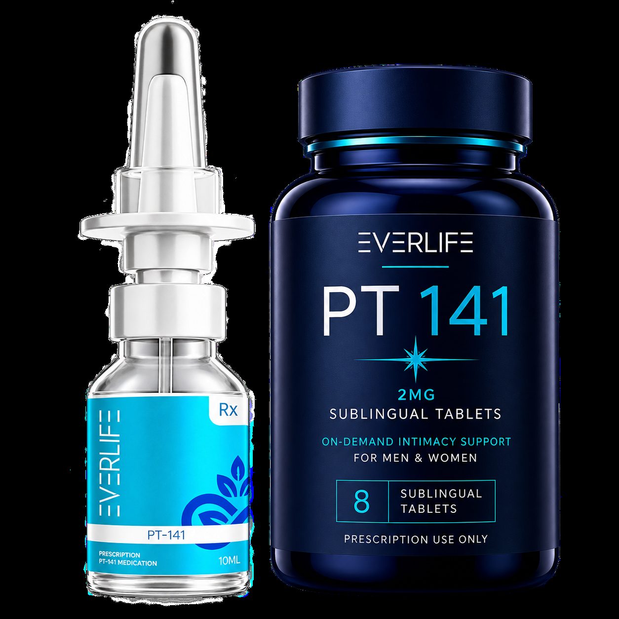 Everlife PT-141 nasal spray and sublingual tablets