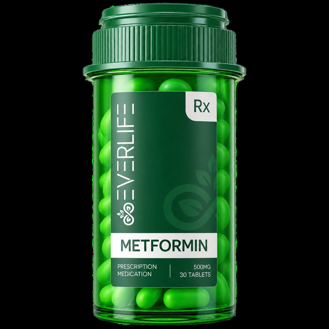 Everlife Metformin 500 mg bottle